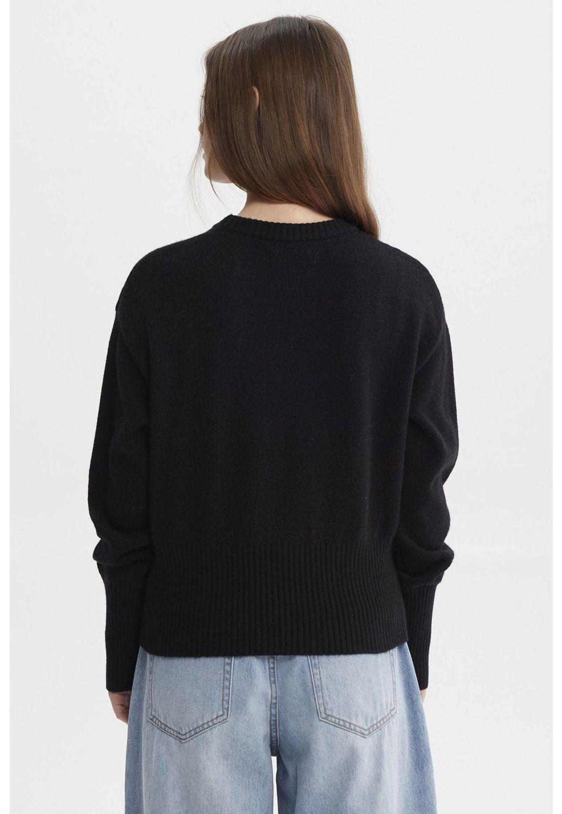 Sweater Mujer Juvenil Negro - V-2