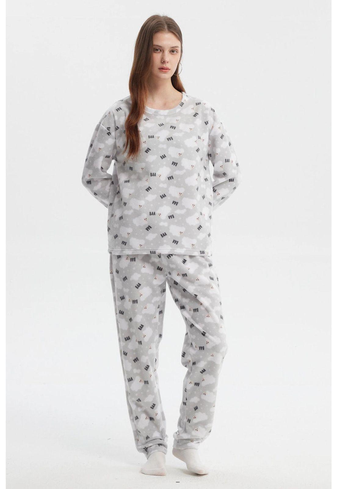 Pijama Mujer Juvenil Gris-0
