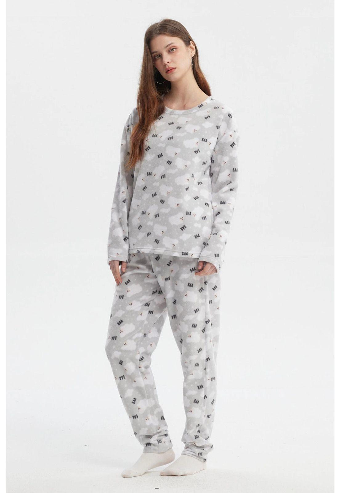 Pijama Mujer Juvenil Gris-1