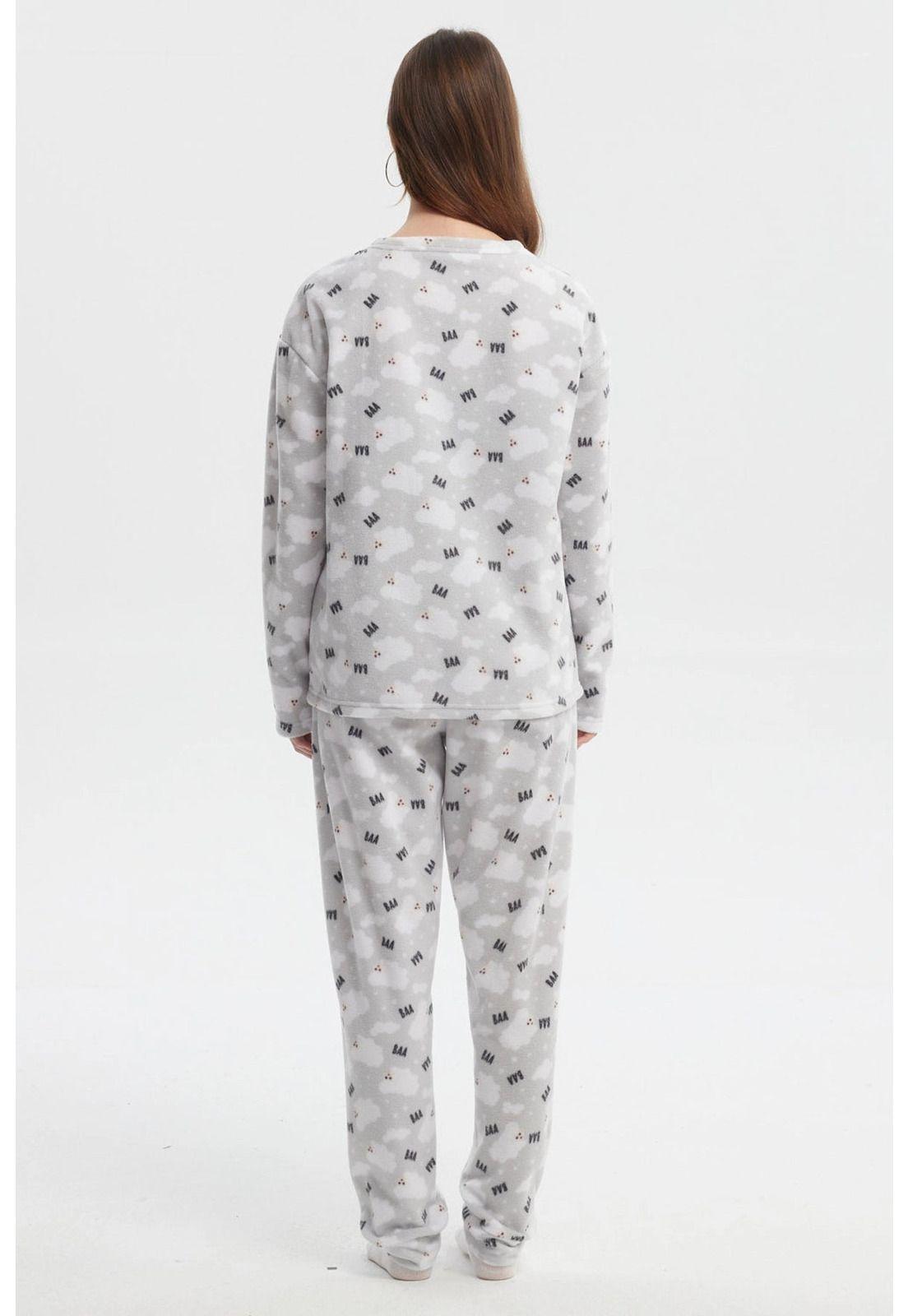 Pijama Mujer Juvenil Gris-3