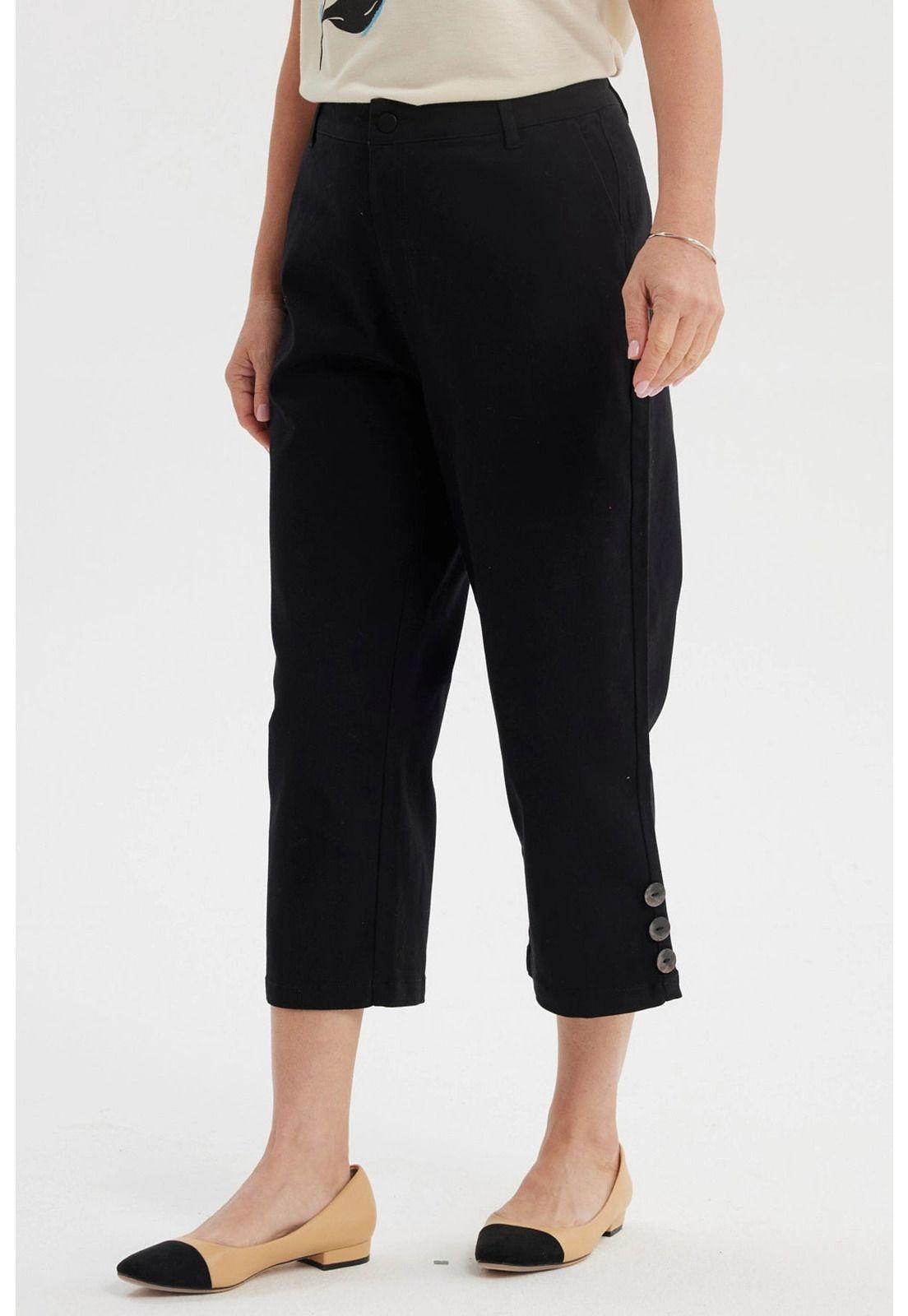 Pescador Mujer Detalle Pretina Negro-1