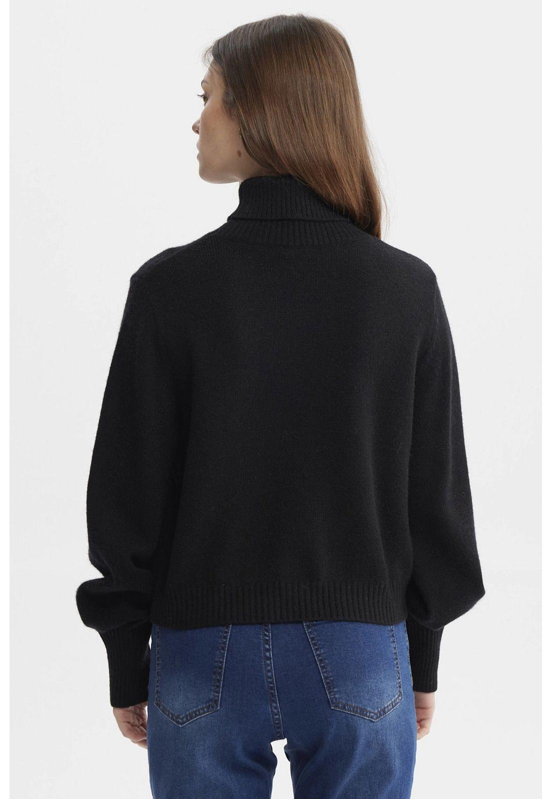 Sweater Mujer Chenille Negro - lV-2