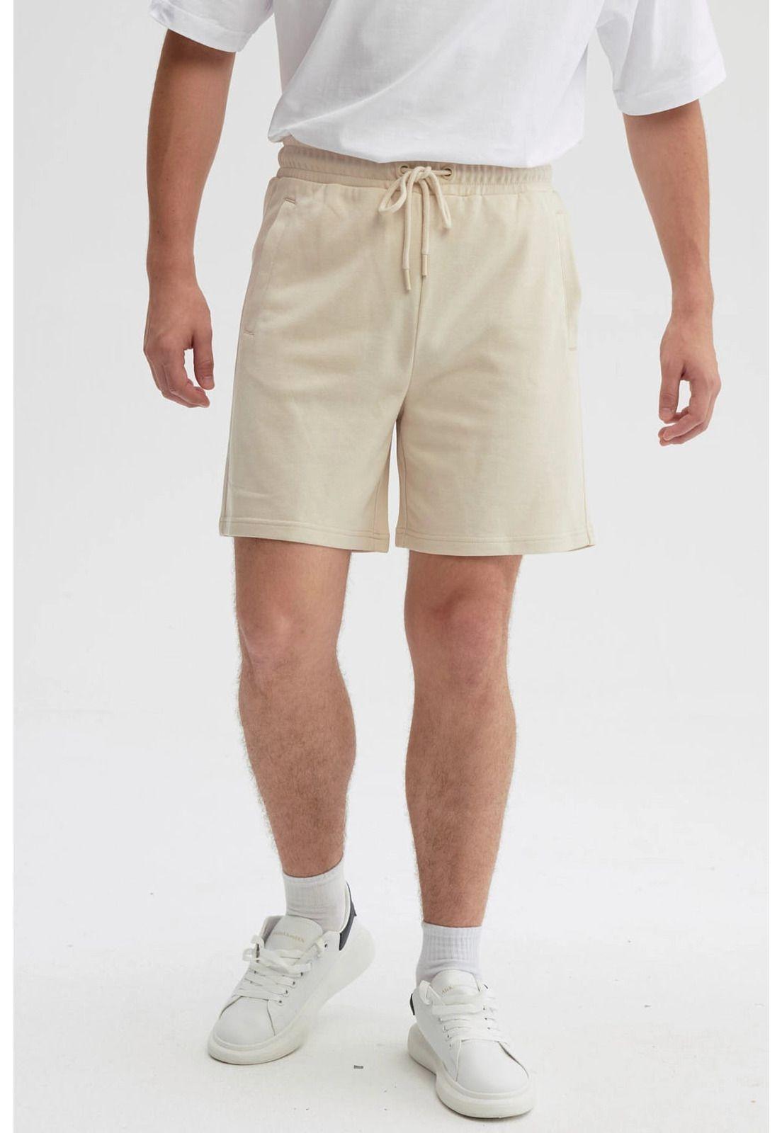 Bermuda Hombre Básico Beige-0