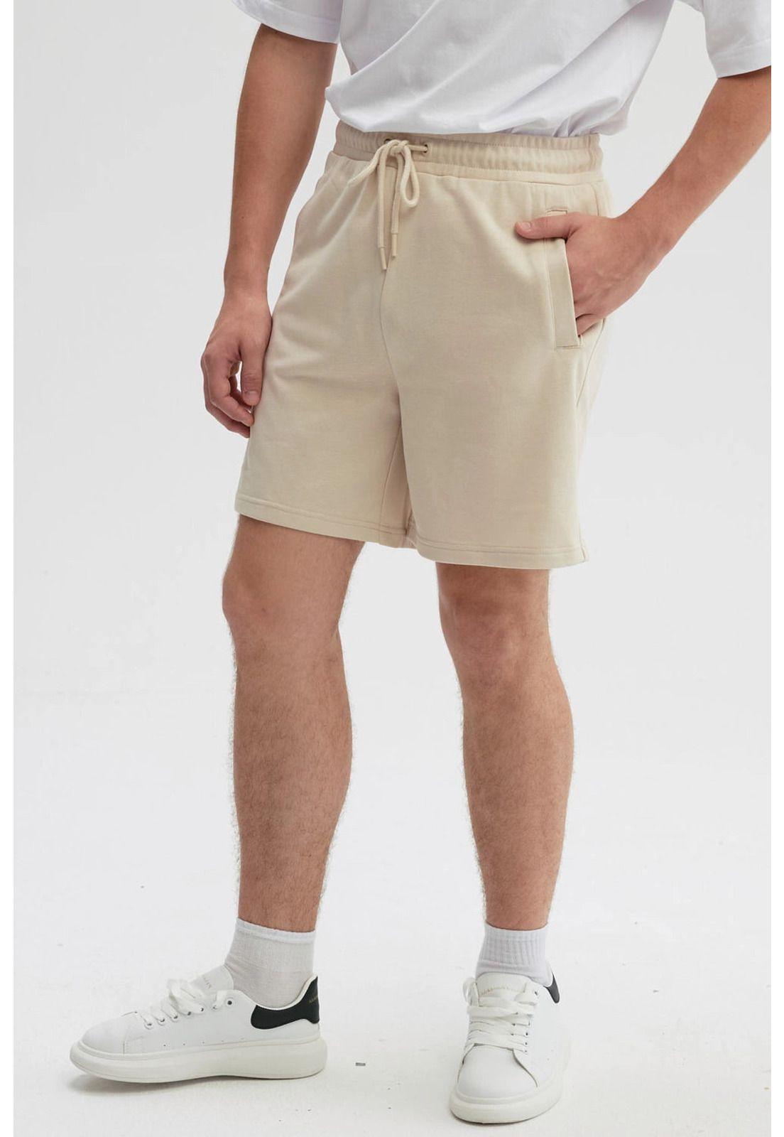 Bermuda Hombre Básico Beige-1