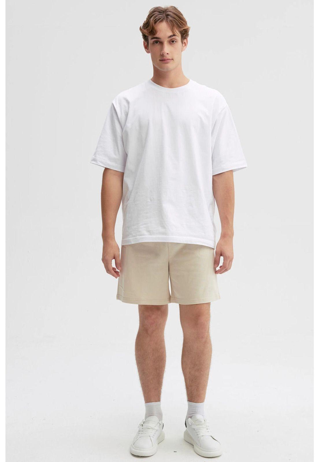 Bermuda Hombre Básico Beige-3