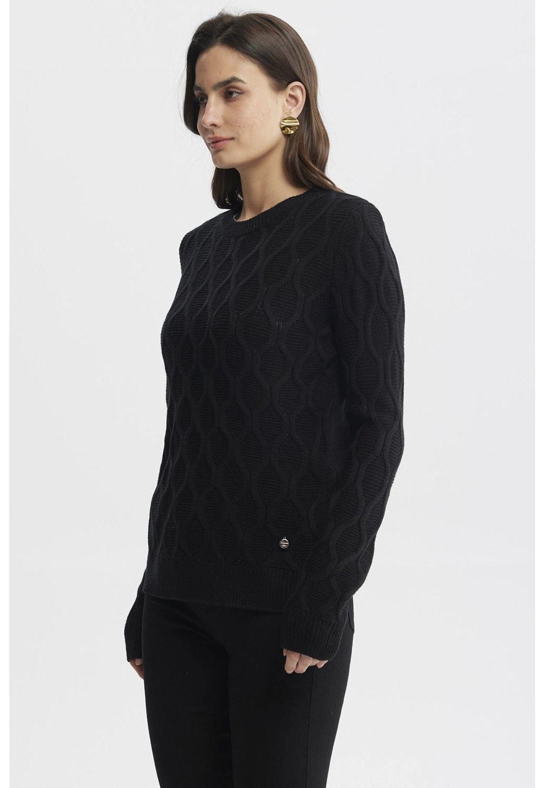 Sweater Mujer Casual Negro - lV-1