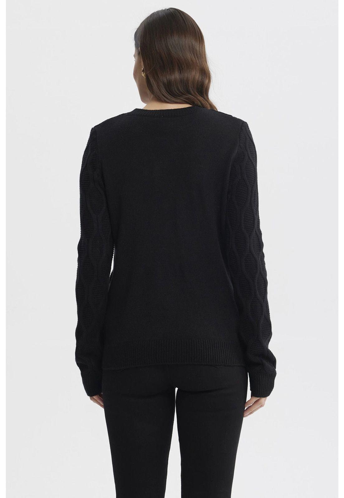 Sweater Mujer Casual Negro - lV-2