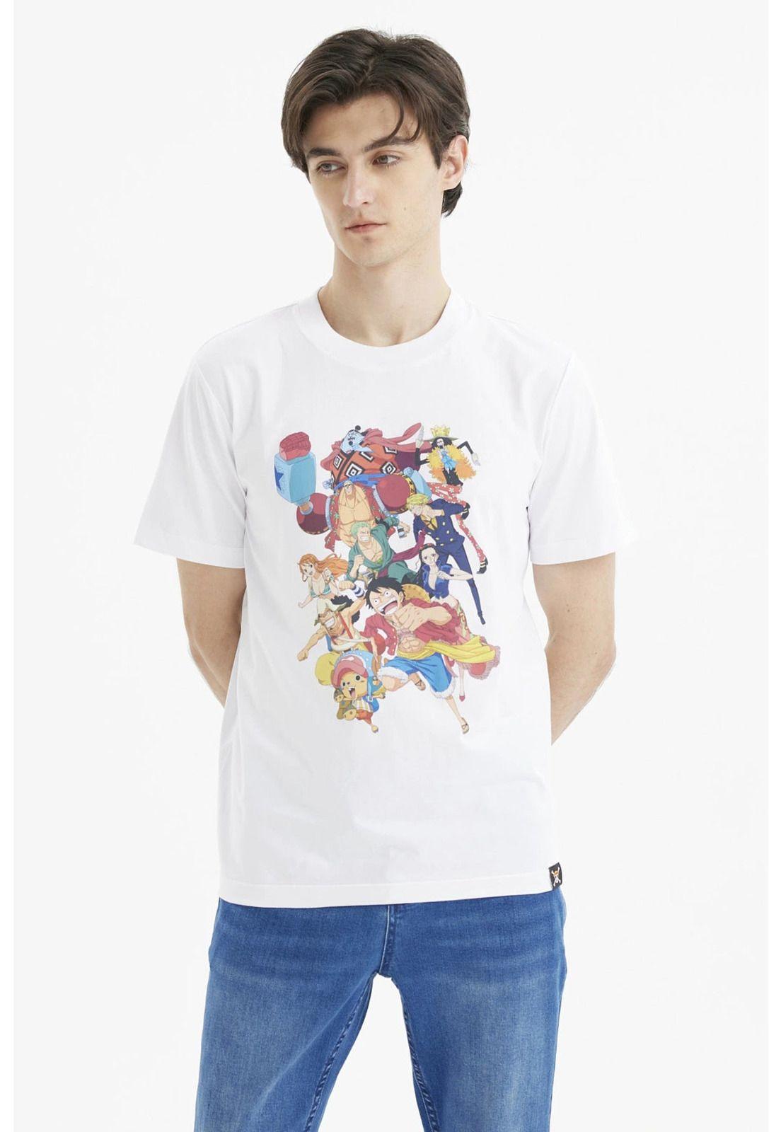 Polera Hombre One Piece Blanco-0