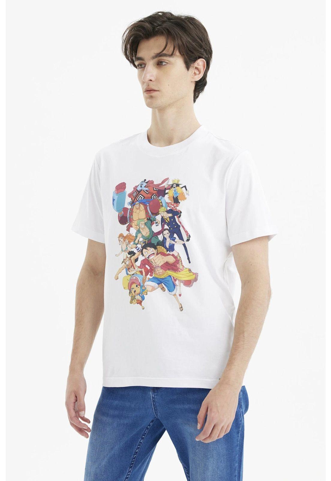 Polera Hombre One Piece Blanco-1