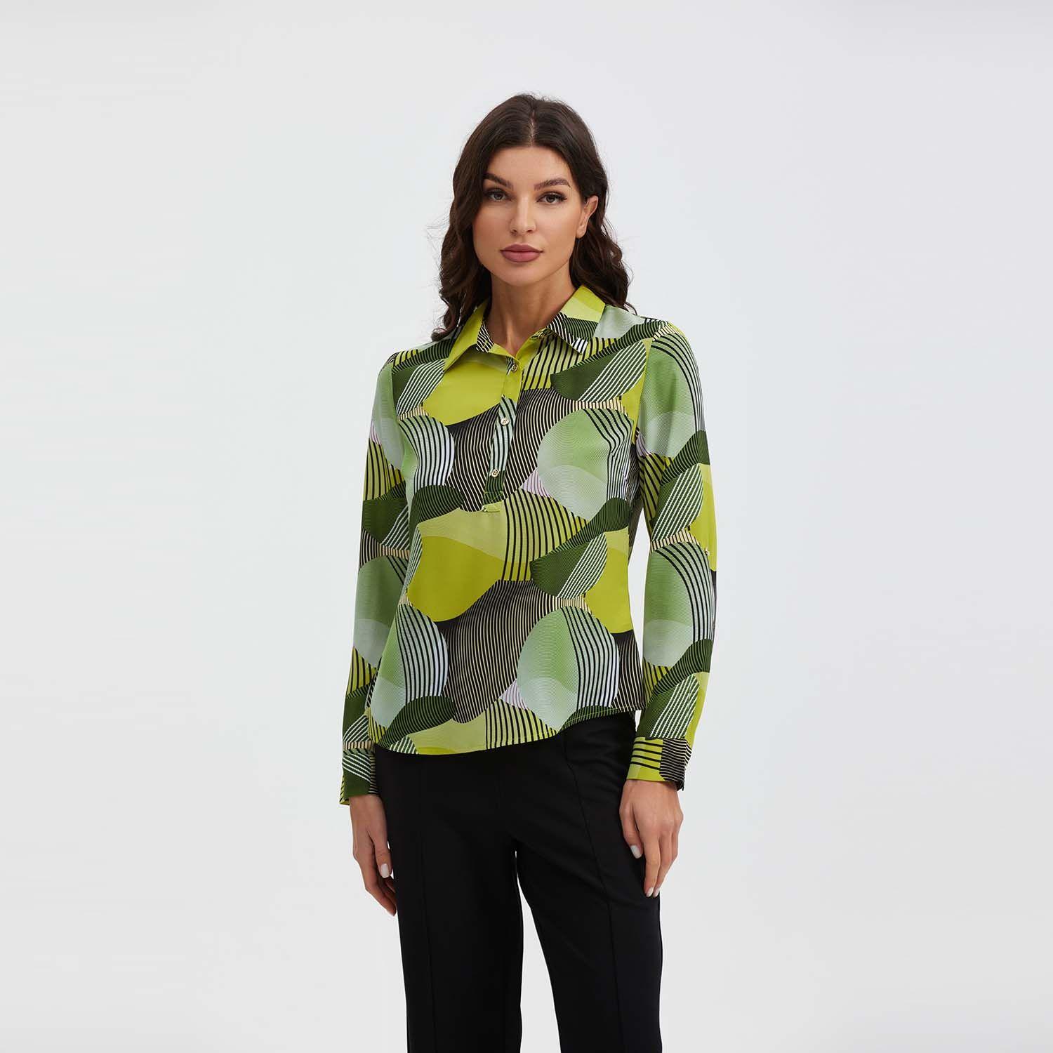 Blusa Mujer Con Media Pata Full Rapport Verde-0