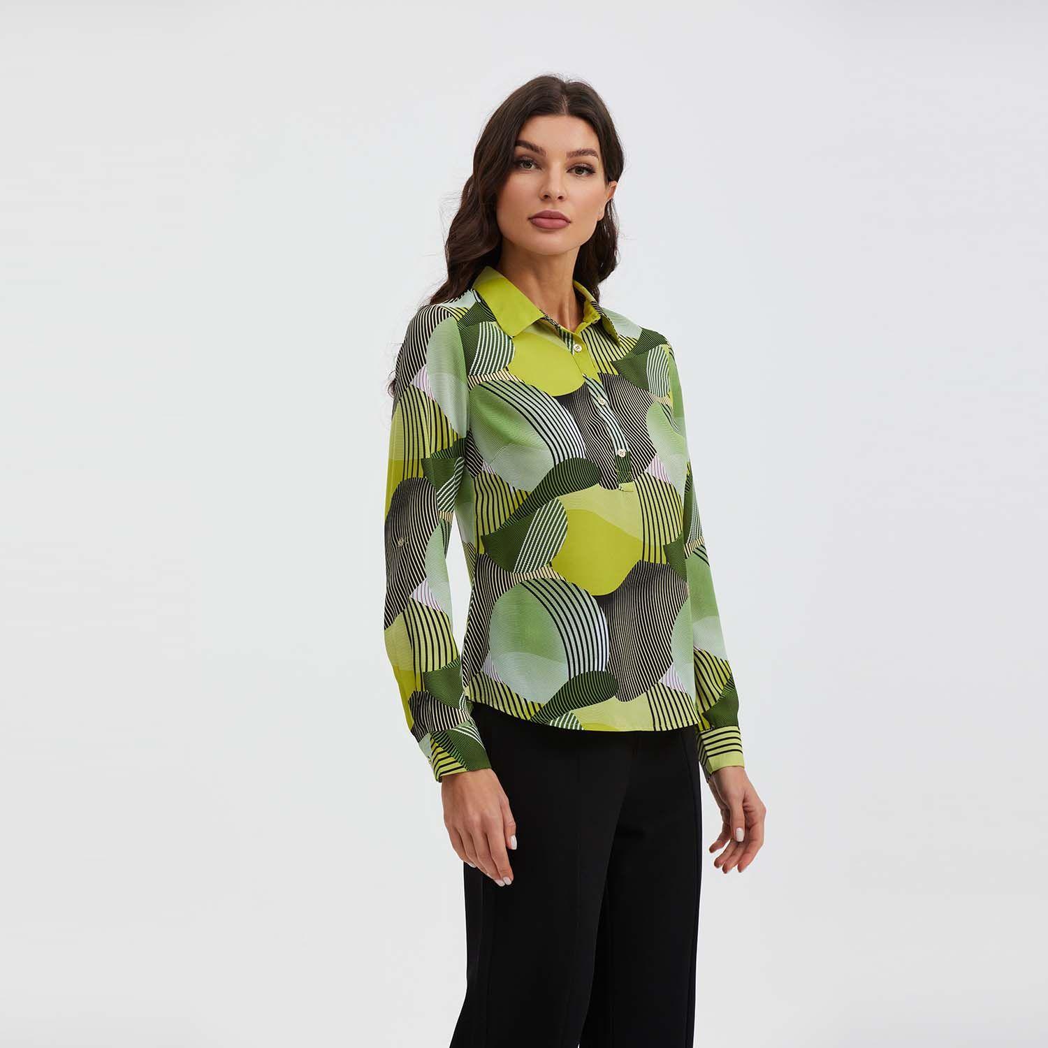 Blusa Mujer Con Media Pata Full Rapport Verde-1
