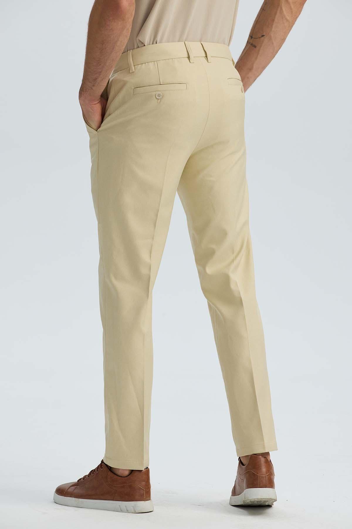 Pantalón Hombre Sastrero Beige-2