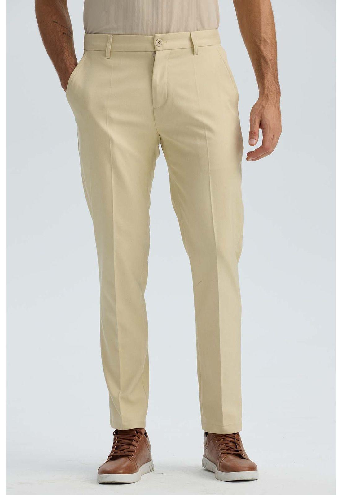 Pantalón Hombre Sastrero Beige-1