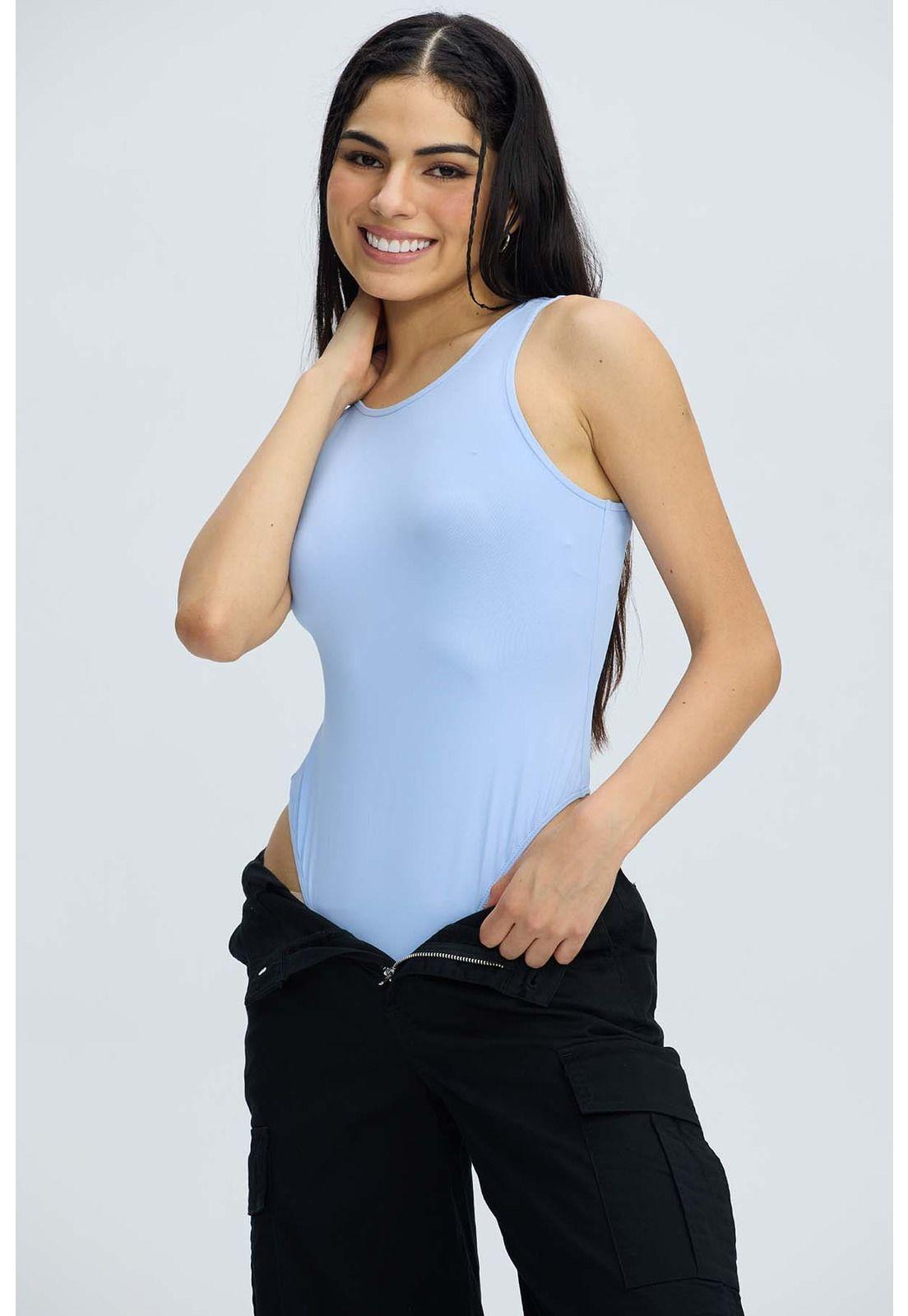 Polera Mujer Body Celeste-0