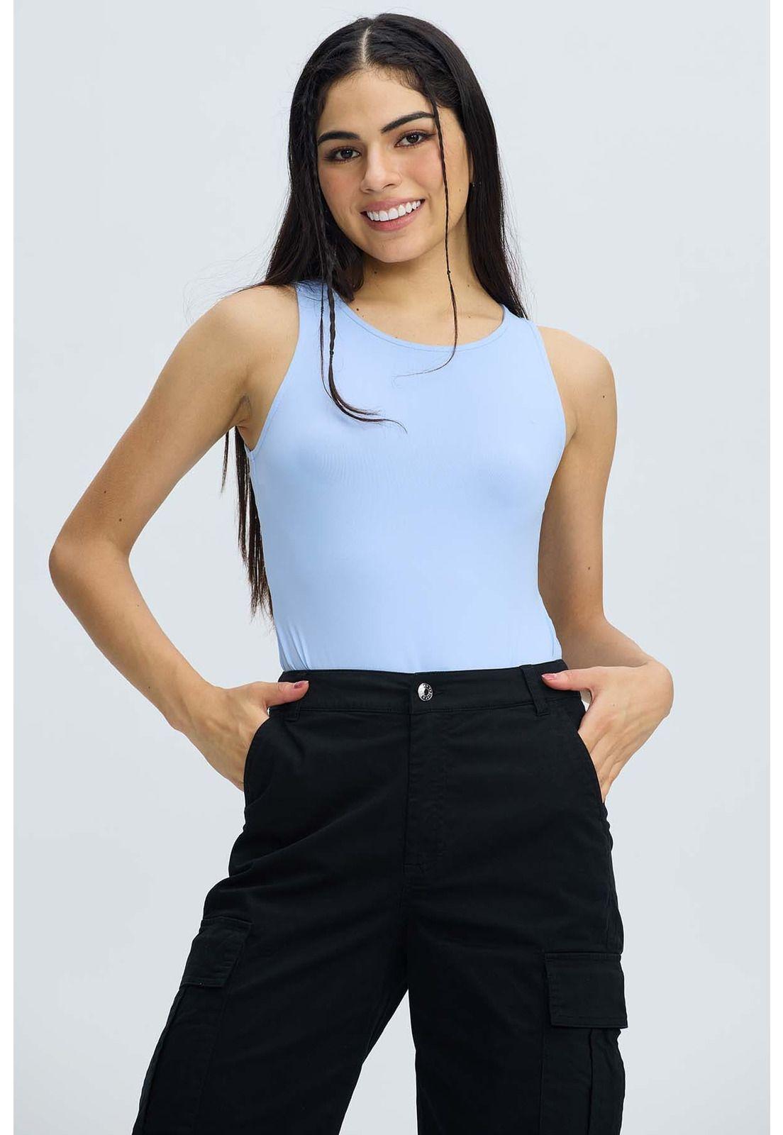 Polera Mujer Body Celeste-1