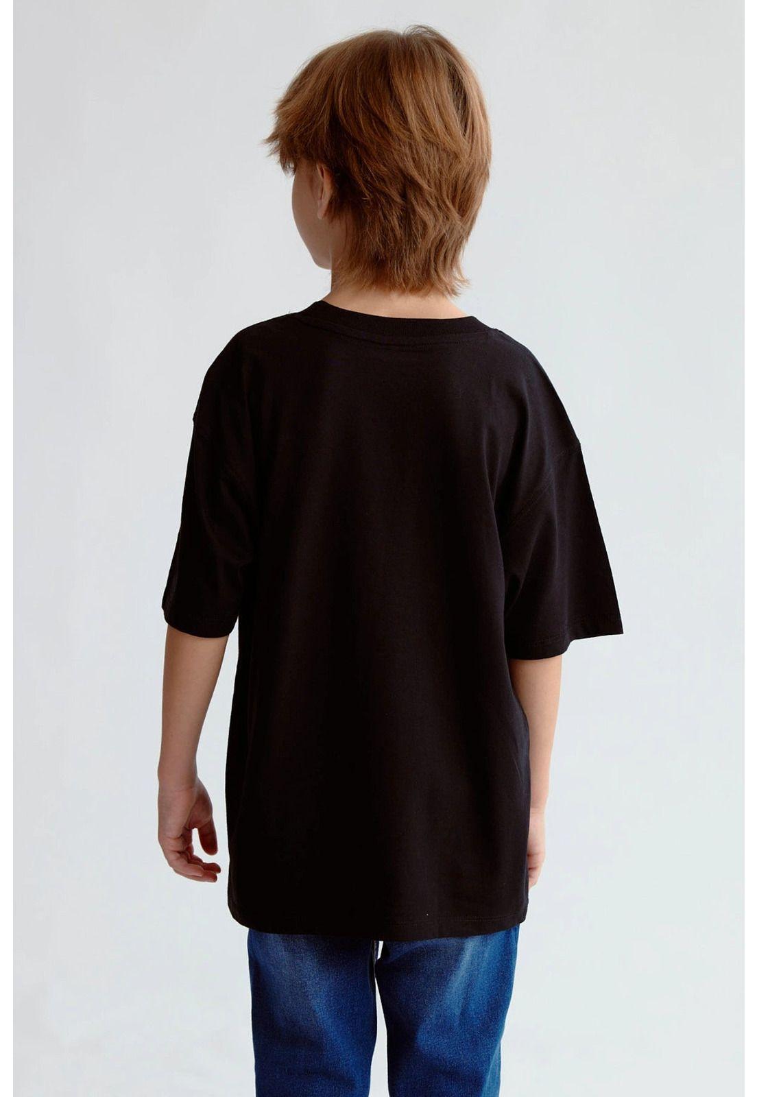 Polera Niño Bordado Y Parche Naranjo-2