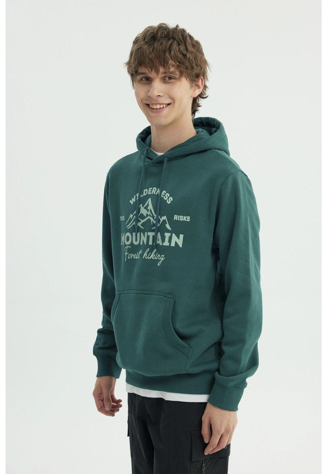 Polerón Hombre Regular Verde - lll-1