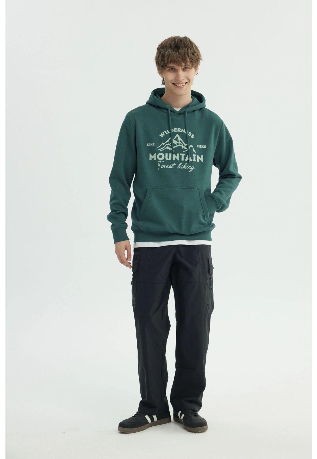 Polerón Hombre Regular Verde - lll-3
