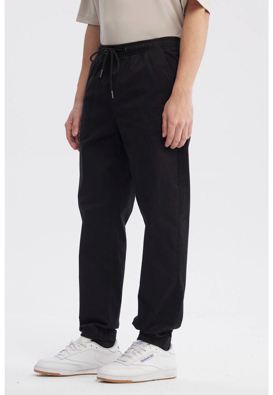 Pantalón Hombre Jogger Twill Negro - lll-1