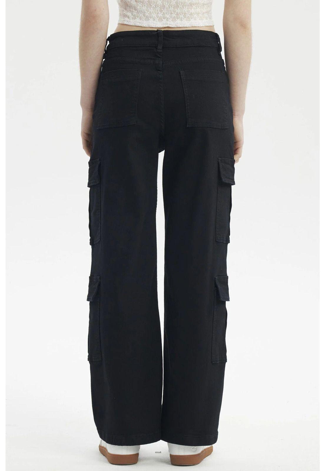 Jeans Mujer Calce Recto Negro - Vlll-2