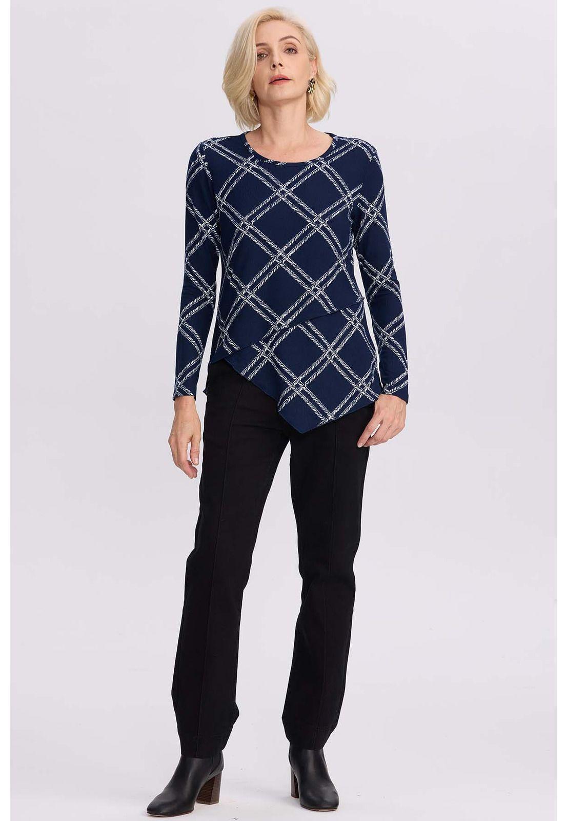 Sweater Mujer Casual Azul-3