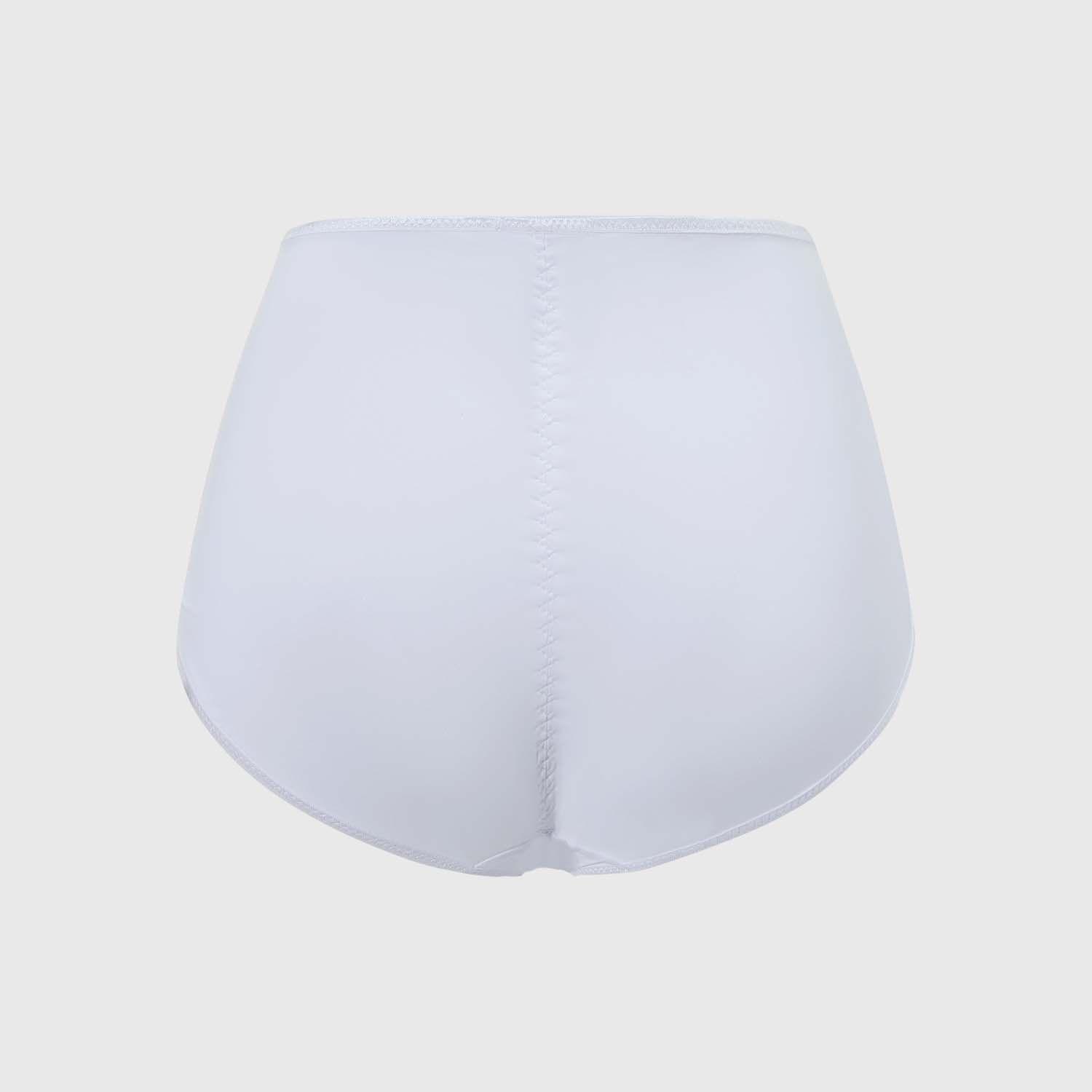 Calzón Mujer Tiro Alto Control Abdomen Corte Blanco-1