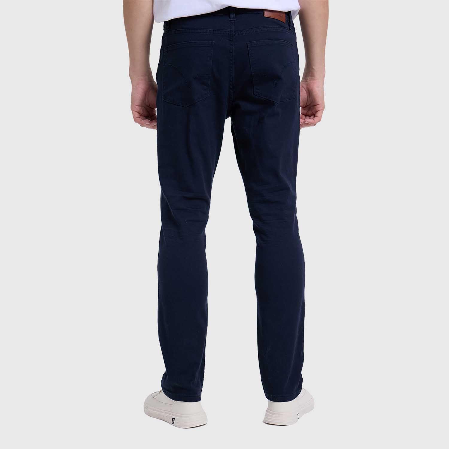Jeans Hombre Slim Color Azul Marino-2
