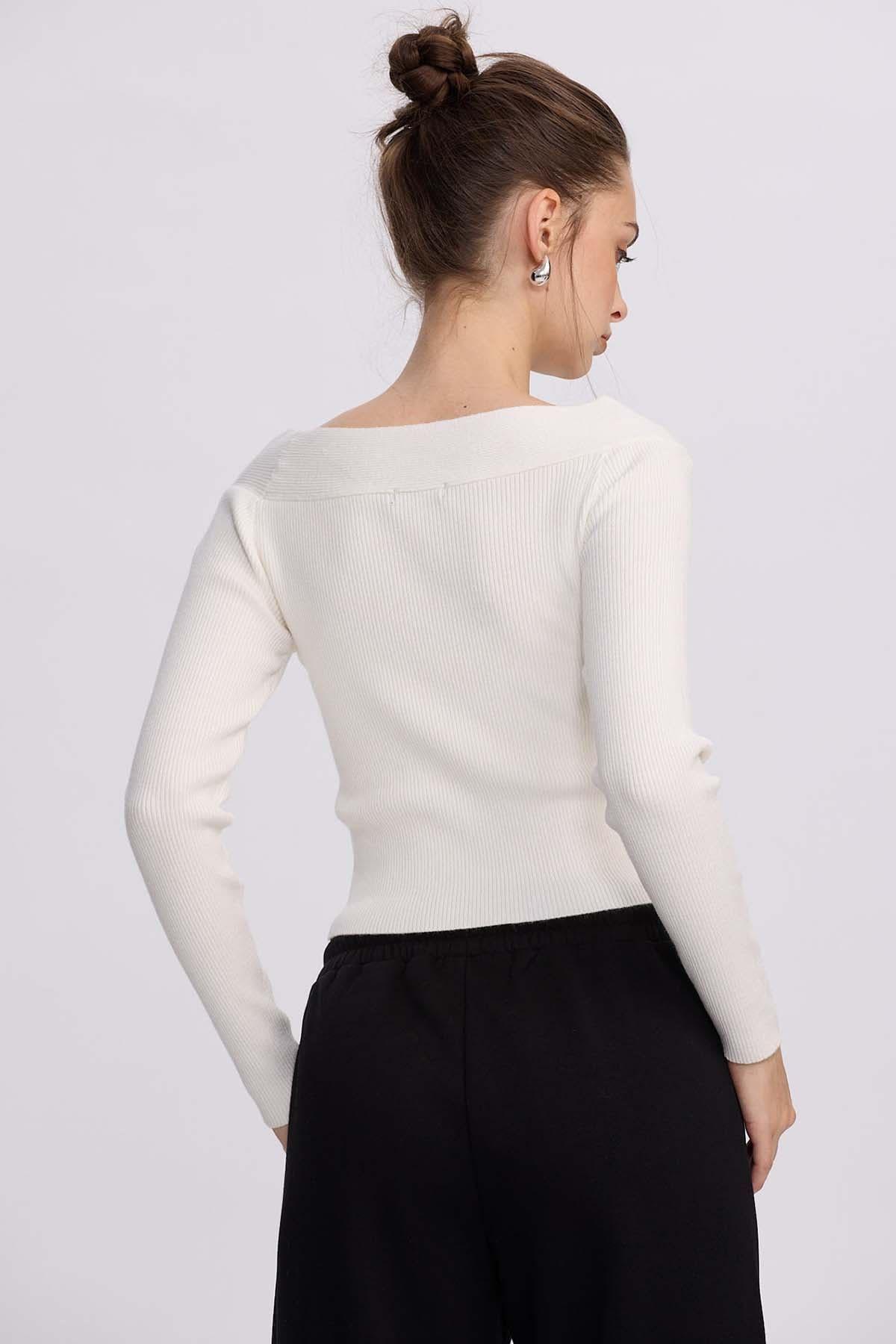 Sweater Mujer Bardot Crudo-2