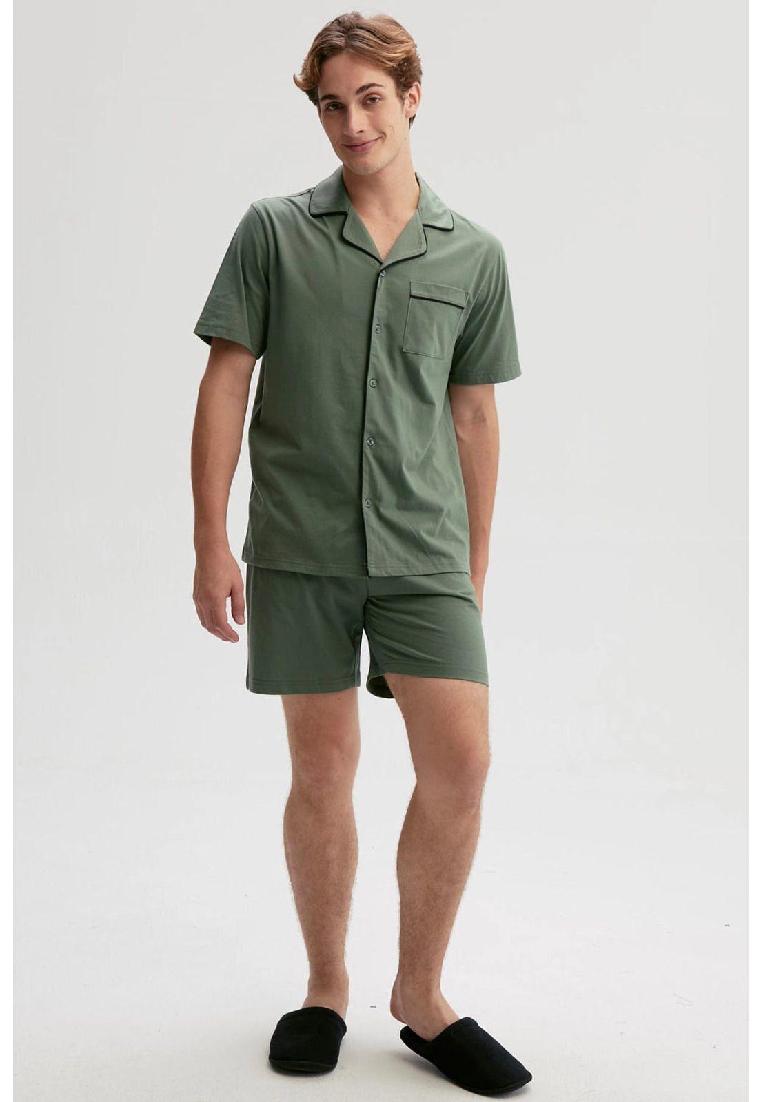 Pijama Hombre Regalable Verde-2