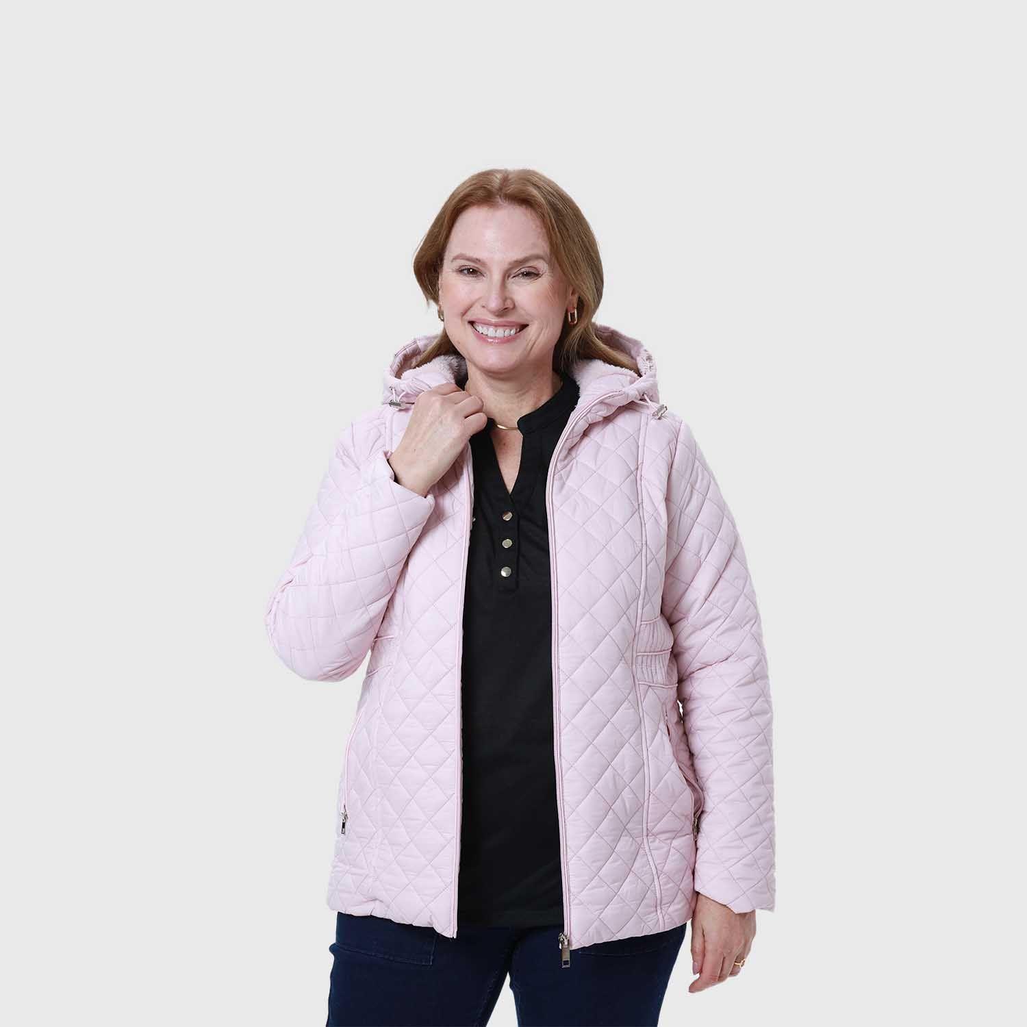 Parka Mujer Con Bolsillo Palo Rosa-1