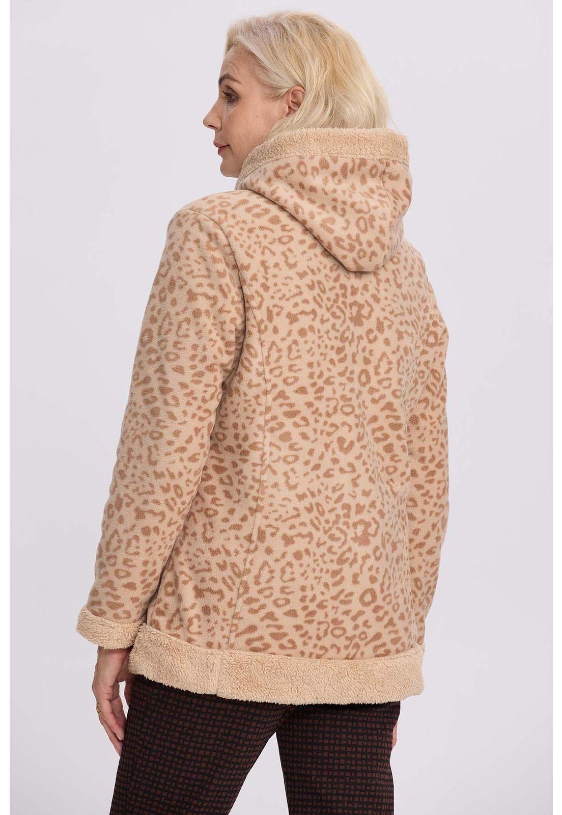 Polar Mujer Estampado Beige-2