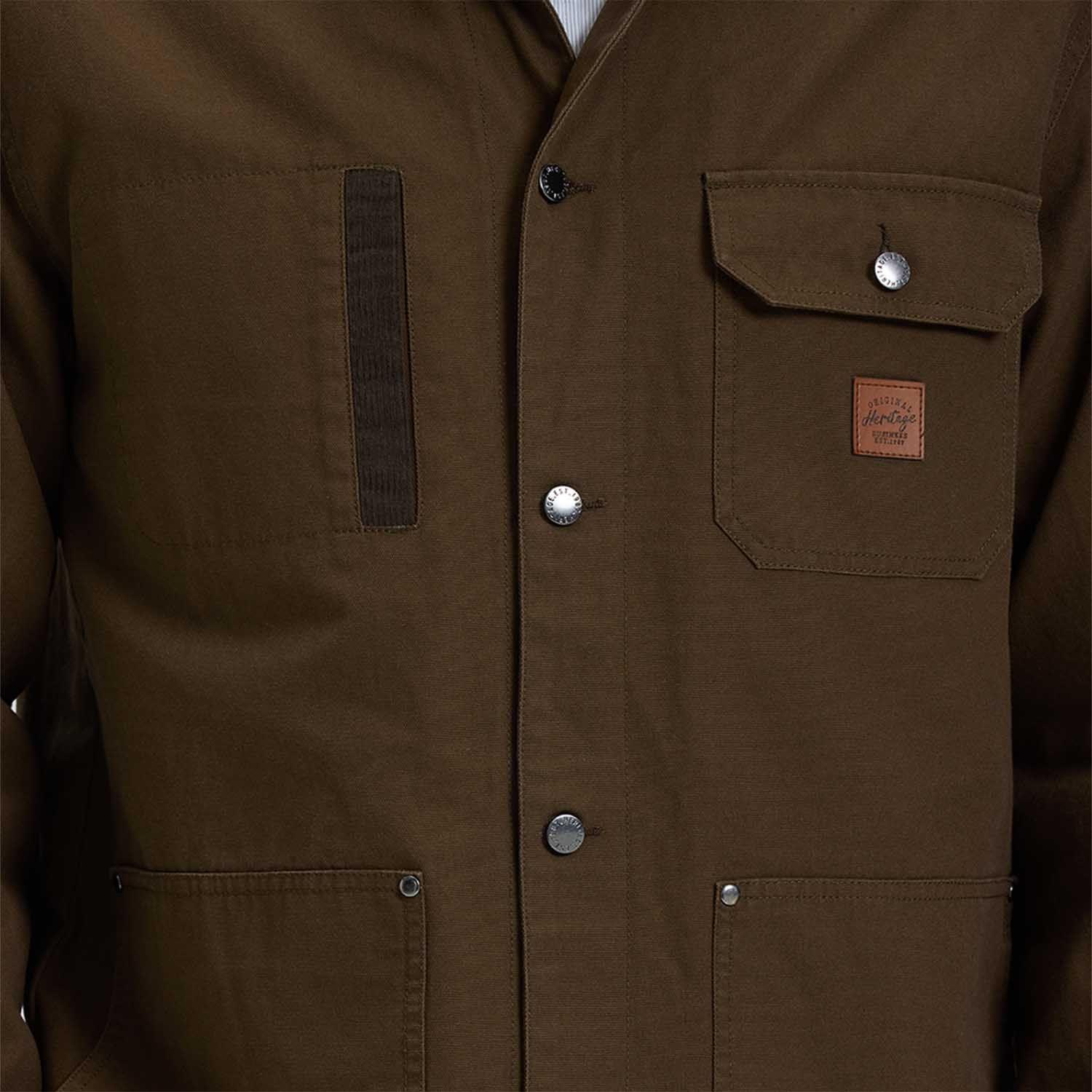 Chaqueta Hombre Con Cuello Verde Militar Fashion´s Park-3
