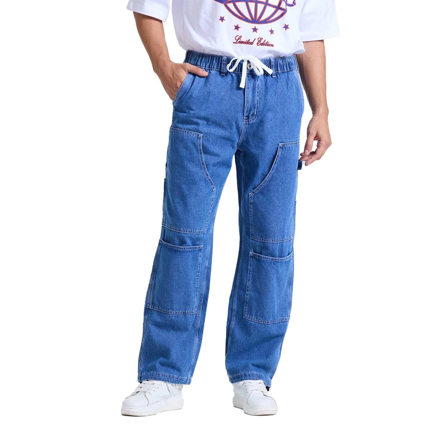 Jeans Hombre Baggy Skate Azul Fashions Park-0