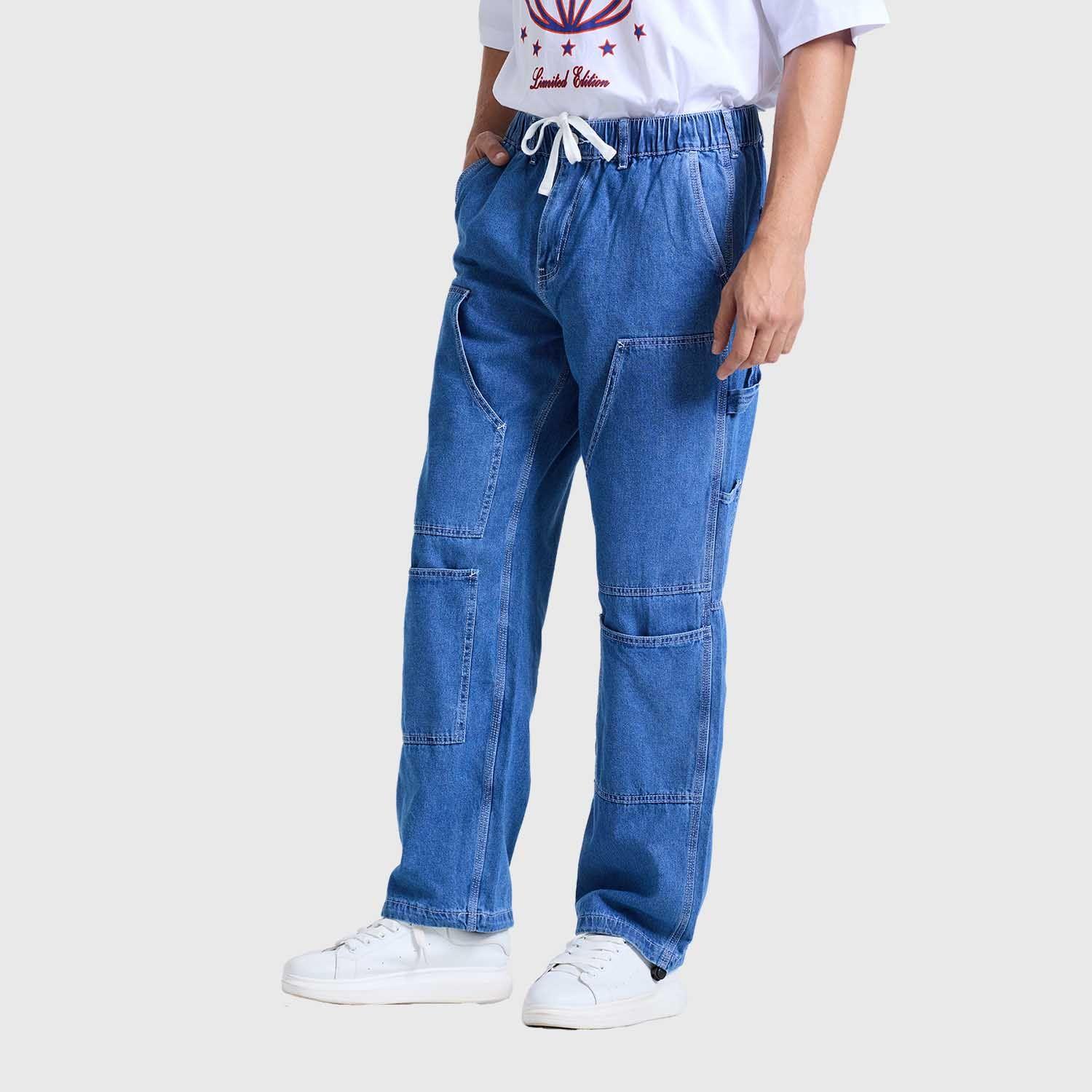 Jeans Hombre Baggy Skate Azul Fashions Park-1