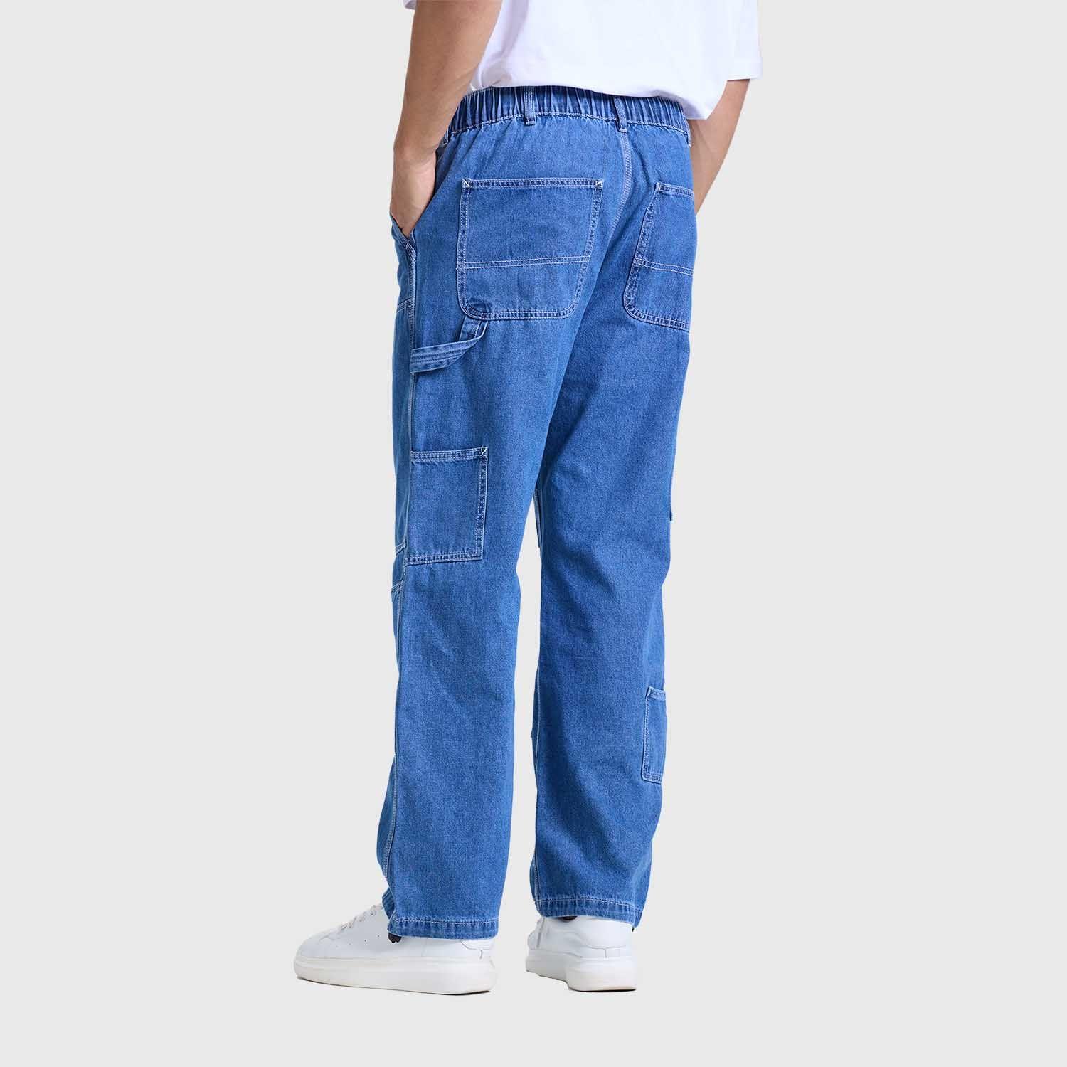 Jeans Hombre Baggy Skate Azul Fashions Park-2