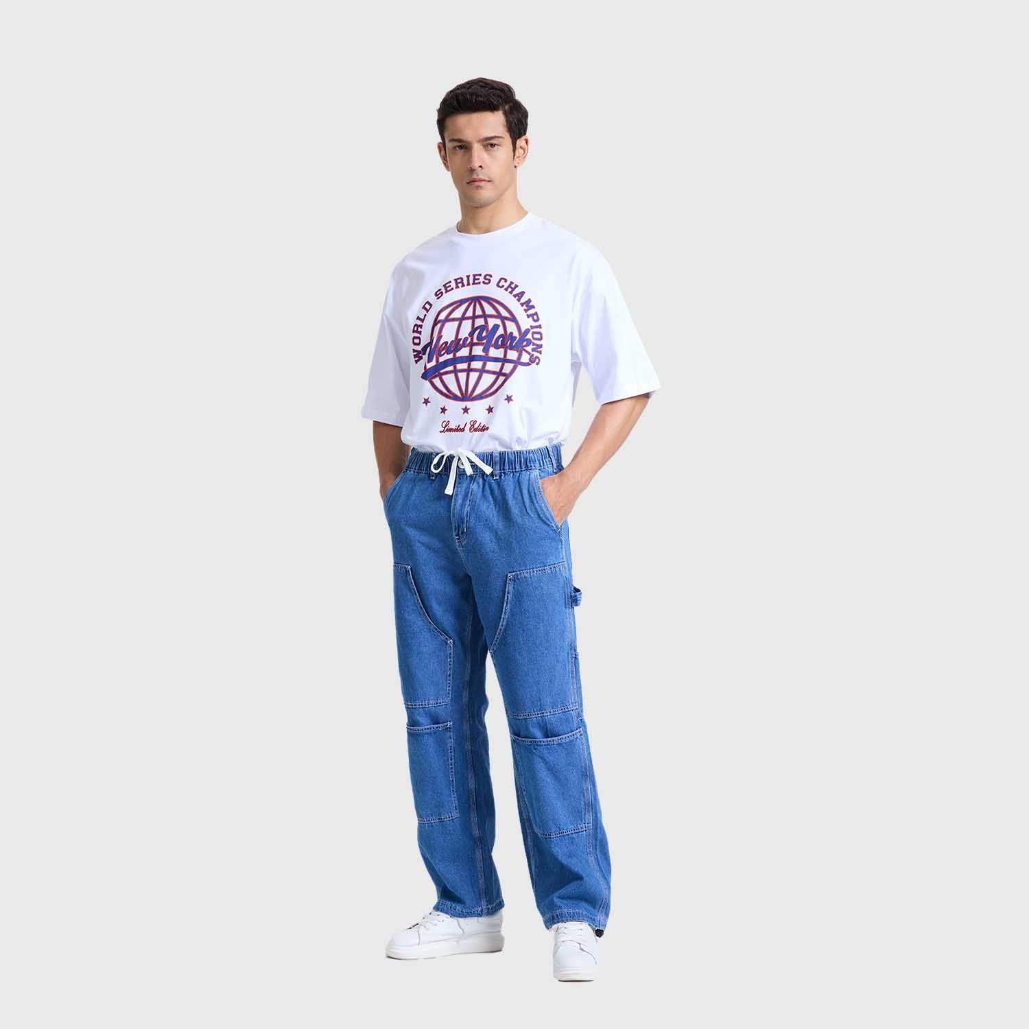 Jeans Hombre Baggy Skate Azul Fashions Park-3