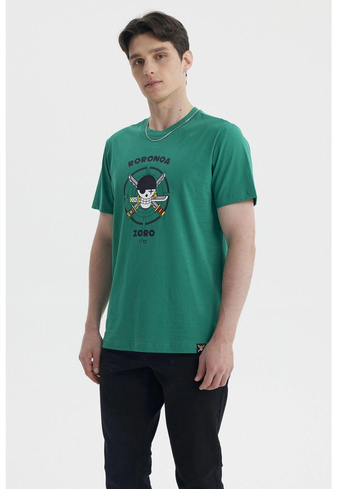 Polera Hombre One Piece Verde- ll-1