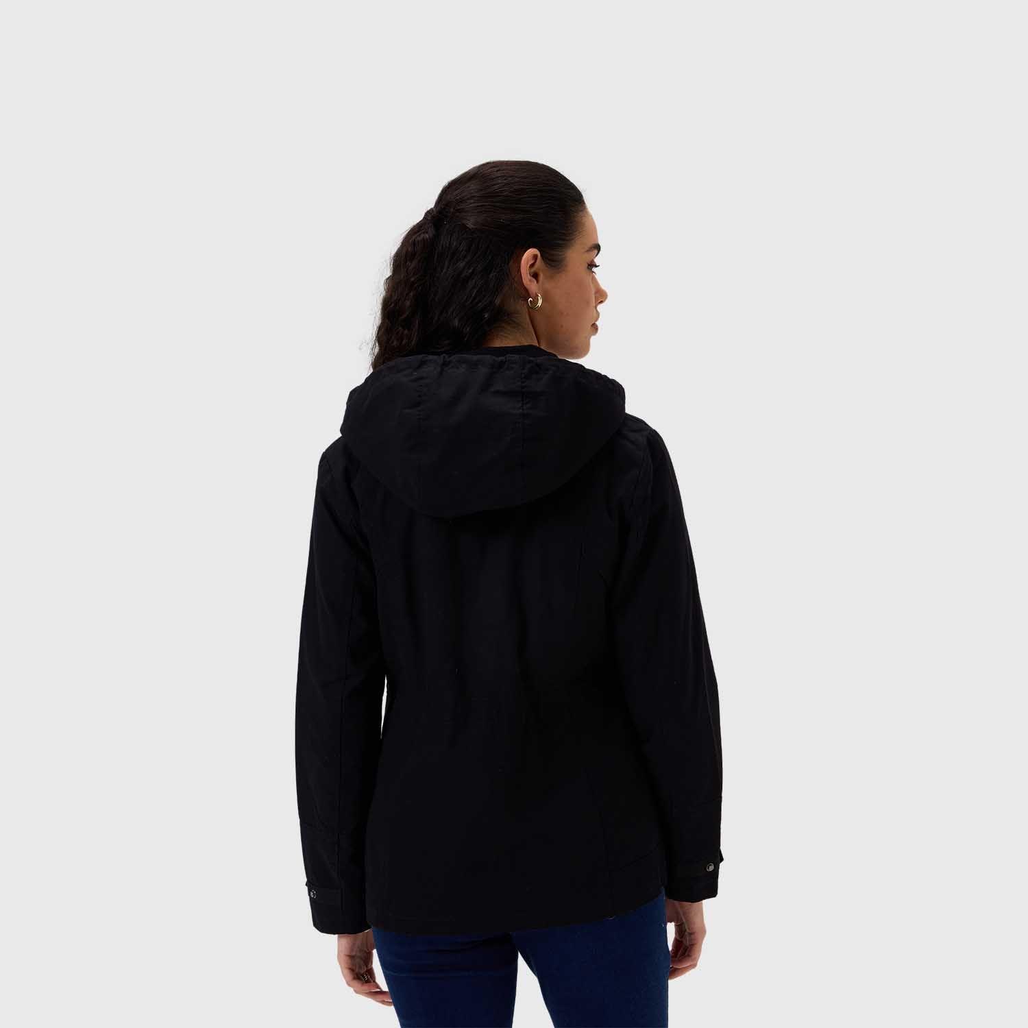 Chaqueta Mujer Con Gorro Negro Fashion's Park-2