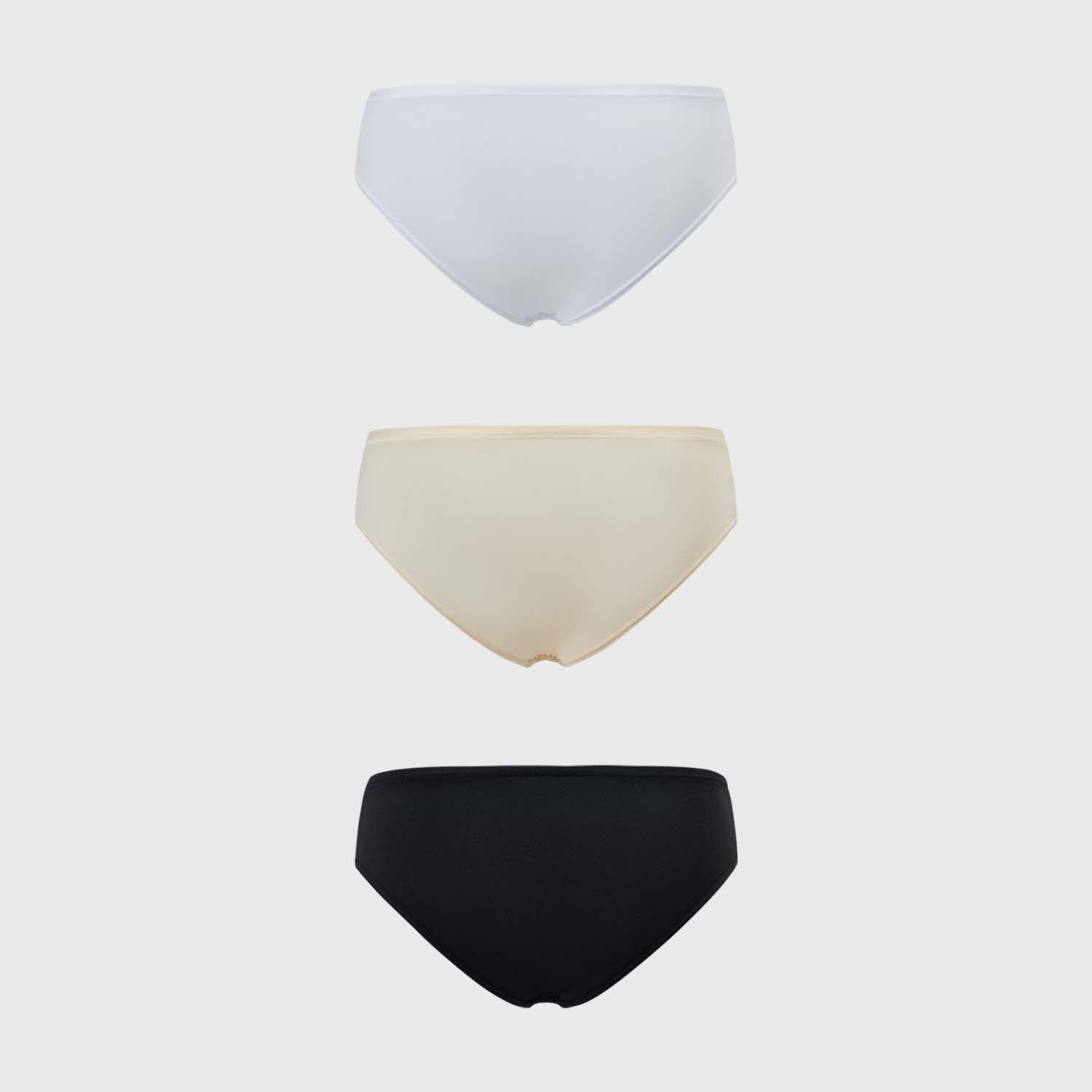 Calzón Mujer Tripack Algodón Liso Blanco I Fashion's Park-1