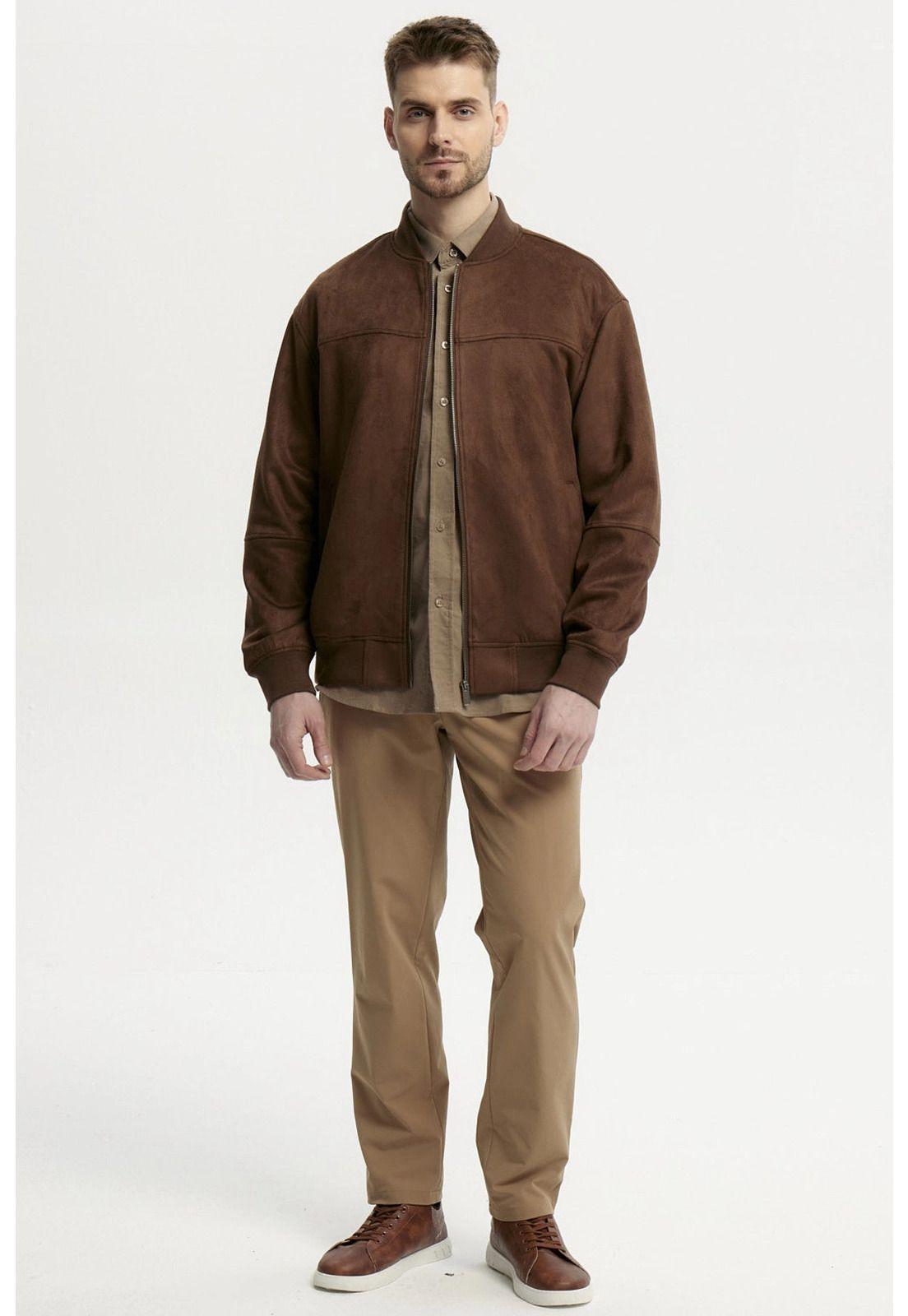 Chaqueta Hombre Slim Chocolate - ll-3