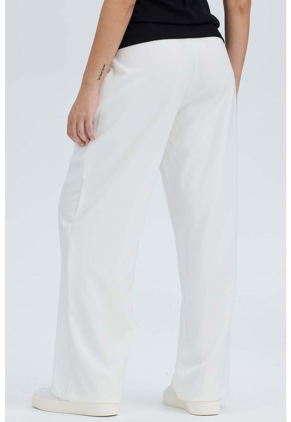 Pantalón Mujer Sastrero Sin Pretina Crudo-3