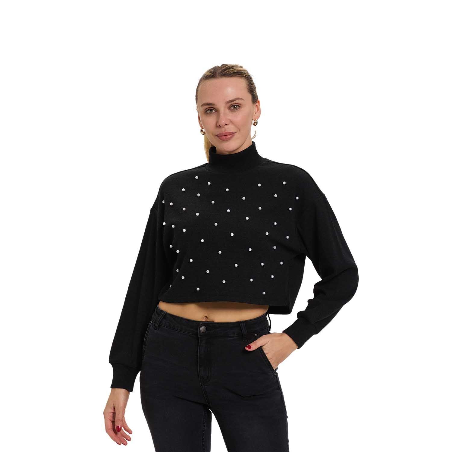 Sweater Mujer Crop Marengo Fashion's Park-0