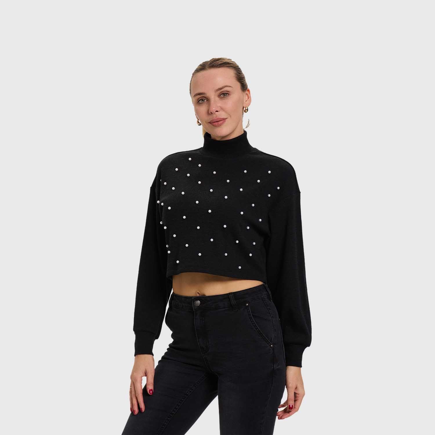 Sweater Mujer Crop Marengo Fashion's Park-1