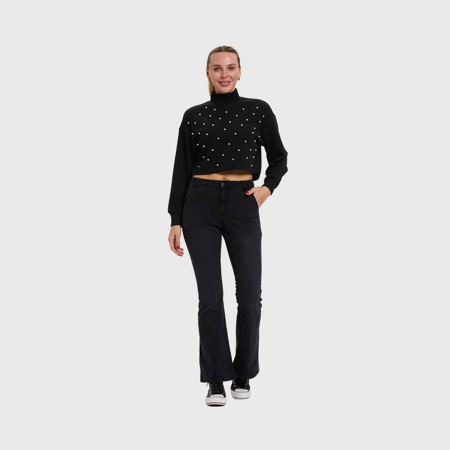 Sweater Mujer Crop Marengo Fashion's Park-3