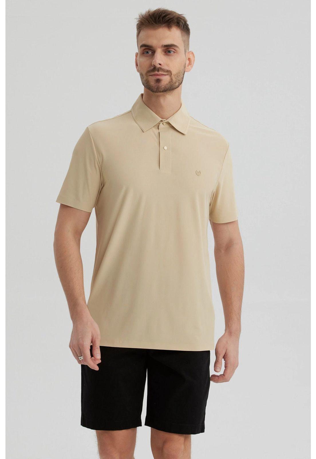 Polera Hombre Técnica Beige-0