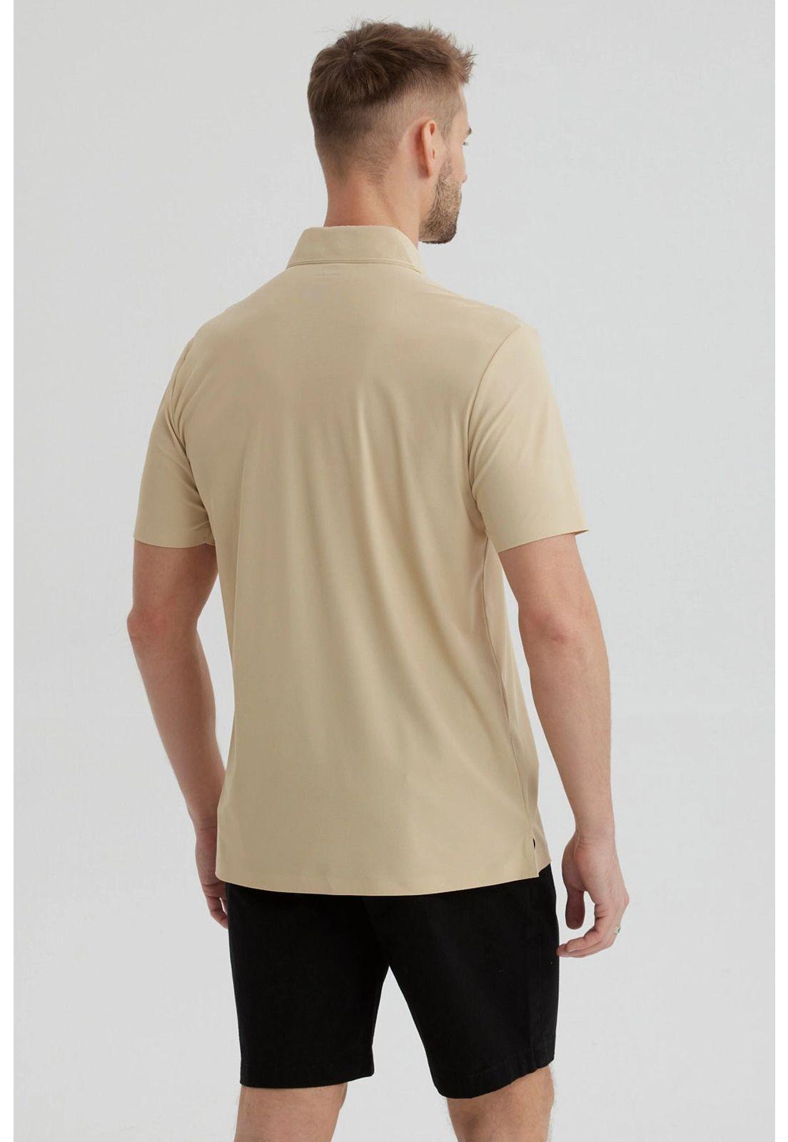 Polera Hombre Técnica Beige-2