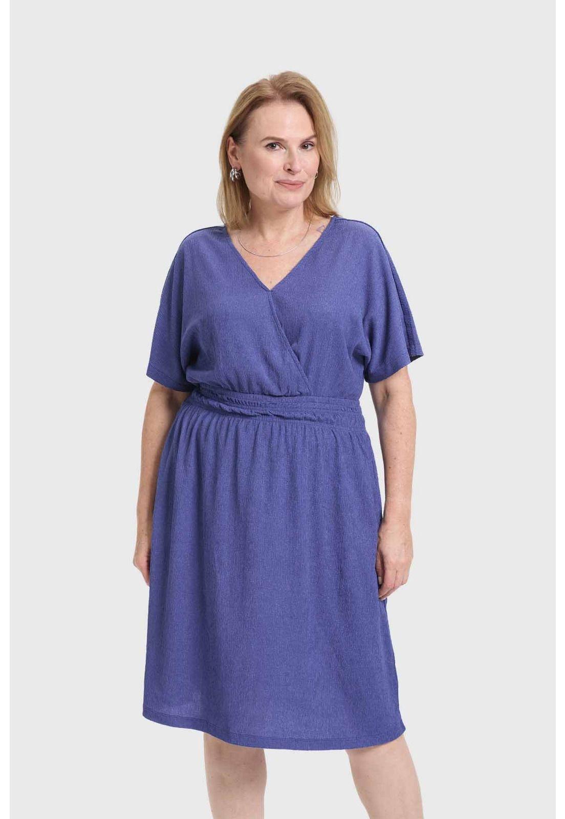 Vestido Mujer Campana Azul-0