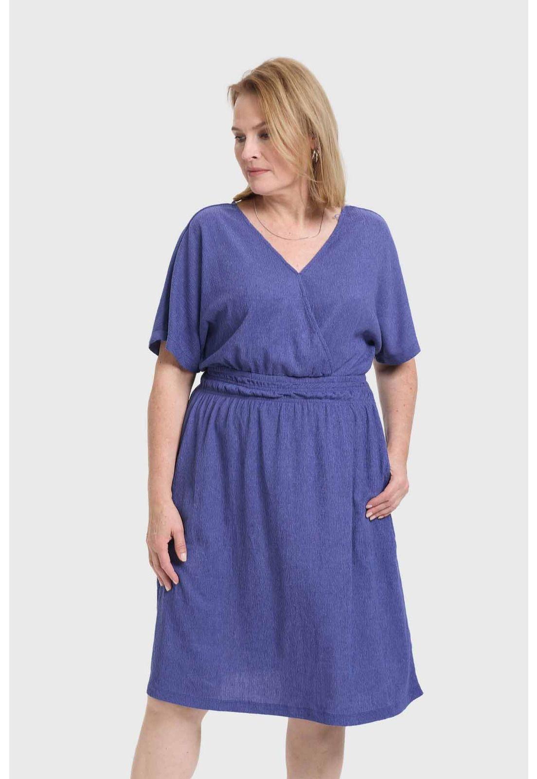 Vestido Mujer Campana Azul-1