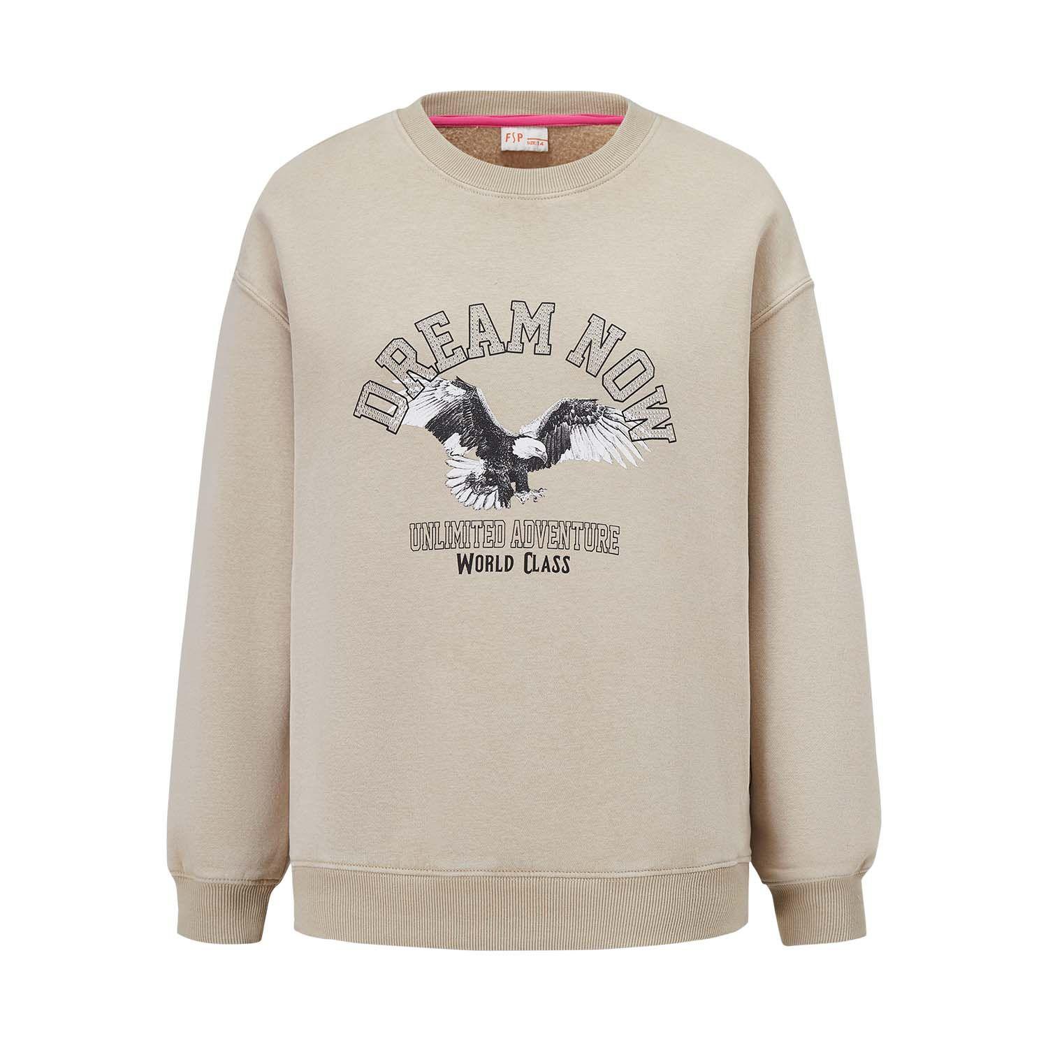 Polerón Niña Acid Wash Beige Fashion's Park-0