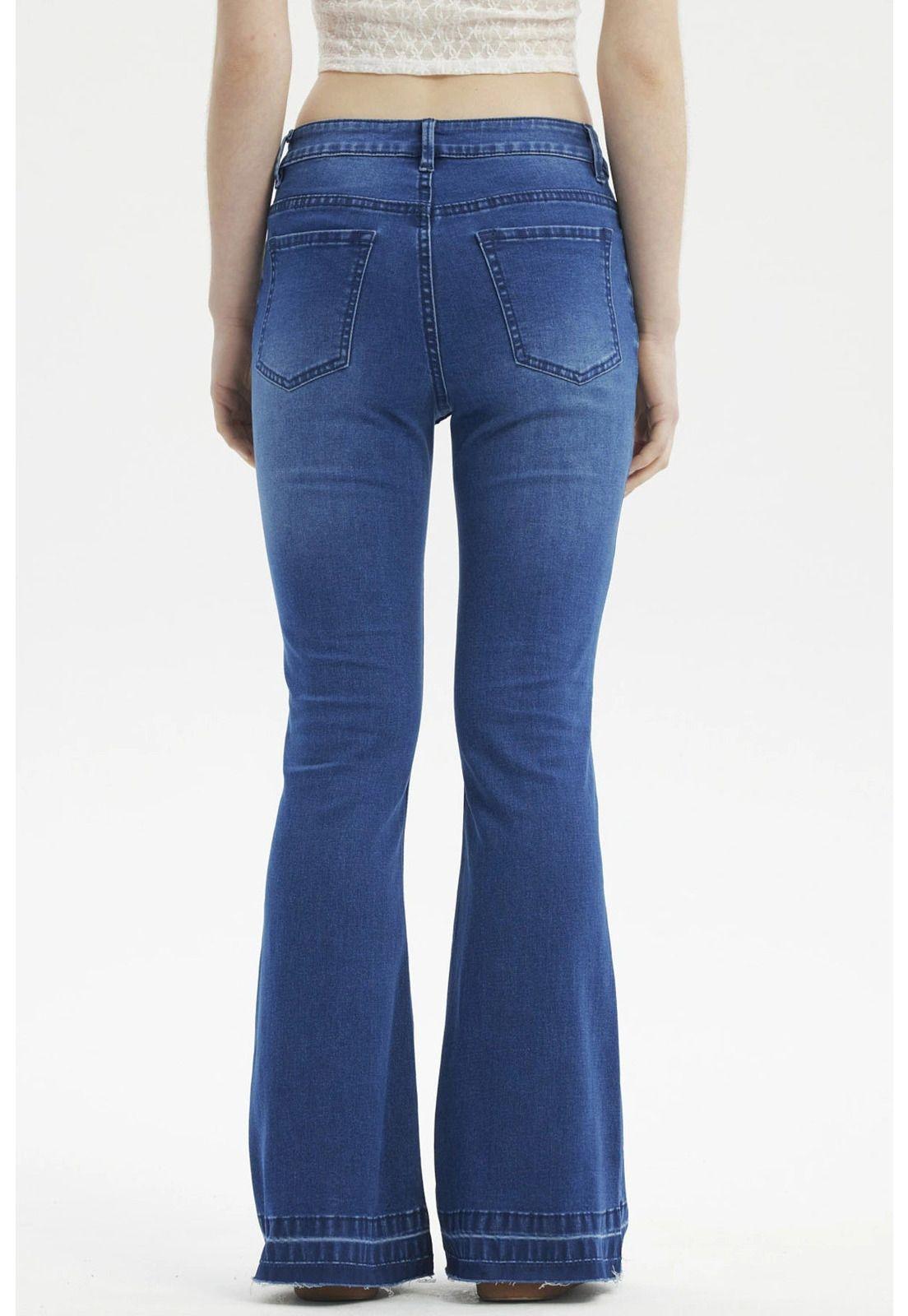 Jeans Mujer Flare Basta Azul - ll-2